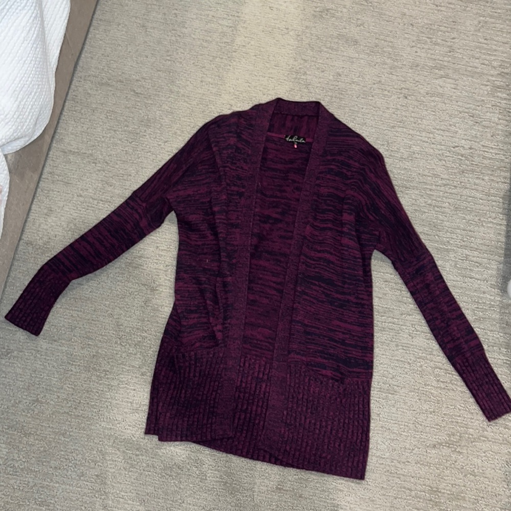 Aritzia magenta cardigan